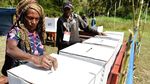 Intip Pemungutan Suara di Wamena Papua