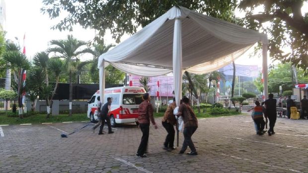Begini Suasana dan Pengamanan di TPS Tempat Jokowi Nyoblos