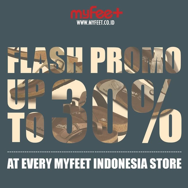 Pilihan yang tak kalah menarik dari My Feet juga patut dilirik. Toko sepatu ini memberikan diskon hingga 30% yang sayang dilewatkan. Foto: Instagram