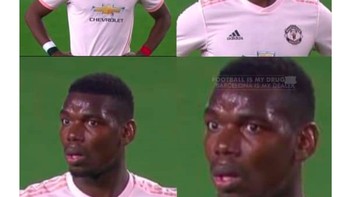 Paul Pogba pun seakan tak percaya Jones dipercaya menjinakkan Messi. Foto: istimewa