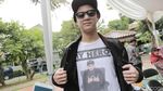 Nyoblos Prabowo, Al Ghazali Kenakan Kaus Ahmad Dhani My Hero Lagi