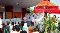 Salah satu sisi di TPS Nusantara yang dihias dengan nuansa ala Bali.