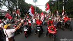 Pendukung Jokowi Berpesta di Bundaran HI