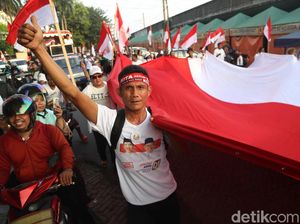 Video Sorak Sorai Pendukung Jokowi Melihat Hasil Quick Count