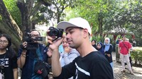 Raffi Ahmad juga mengaku tidak memaksa Nagita Slavina untuk memilih calon pemimpin yang sama dengan dirinya. Foto: Dyah Paramita Saraswati