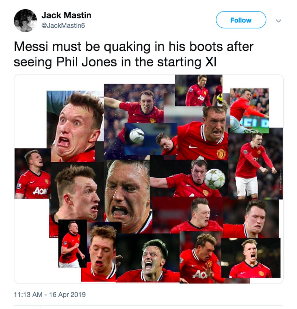 Phil Jones Dikerjai Lionel Messi Ramai Jadi Meme Foto 12