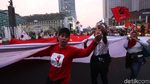 Pendukung Jokowi Berpesta di Bundaran HI