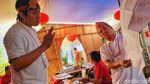 Dekorasi Unik Khas Negeri Tirai Bambu di TPS Sukabumi