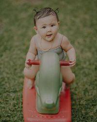 Gemasnya Sea, Bayi Cantik Sharena Delon yang Mulai Lahap Makan