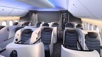 Boeing menyebut pesawat ini memiliki kemampuan untuk mengurangi penumpang jetlag. Pool/Boeing via CNN.