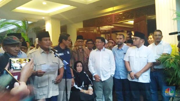 Deklarasikan Kemenangan, Prabowo: Kami & Jokowi Tetap Saudara
