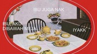 Potret keluarga yang ada di gambar kaleng ini seolah jadi modal kreatifitas netizen. Nah ini kemana gambar keluarganya hayo? Foto: istimewa