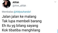 Yang ini juga tak menggunakan kaleng biskuit untuk modal pantun. Tapi uniknya, netizen ini curhat dengan kreatifitas.  Foto: istimewa