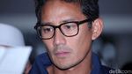 Potret Ekspresi Sandiaga Saat Dampingi Prabowo Deklarasi