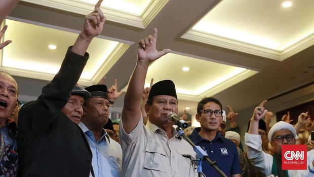 Prabowo Sandi Deklarasi Presiden Dan Wakil Presiden 2019 2024