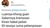 Pantun kaleng biskuit ini hanya dijadikan awal pantun, selanjutnya kebanyakan kalimat berisi modus atau rayuan.  Foto: istimewa