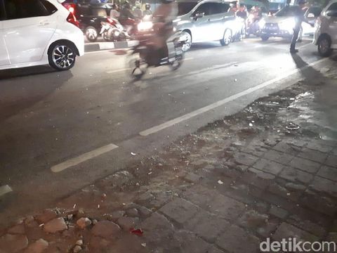 Lokasi terakhir mobil yang tabrak sejumlah kendaraan di Manggarai