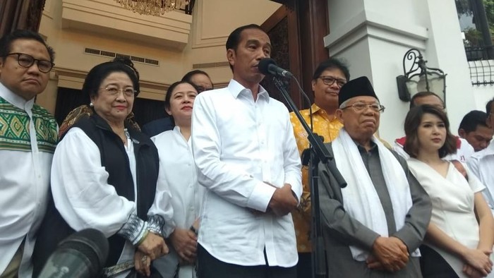 Jokowi-Maruf bersama Ketum-ketum Partai Koalisi