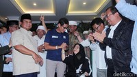 Prabowo menyampaikan klaim kemenangan bersama Sandiaga Uno.