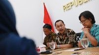 Komnas HAM memberi pernyataan pers terkait penyelenggaraan pemilu serentak pada Rabu (17/4/2019) kemarin.