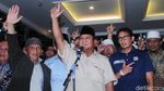 Didampingi Sandiaga, Prabowo Deklarasi untuk Ketiga Kalinya