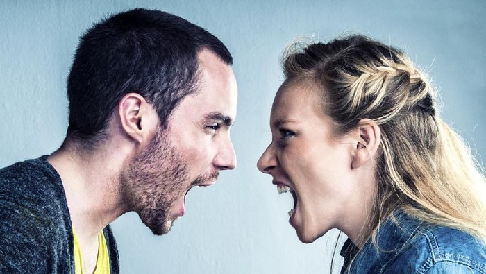young asian couple having a big argument. click for more: