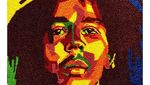 8 Lukisan Tumpukan Permen Sosok Korban Penembakan hingga Bob Marley
