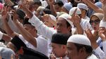 Sorak Sorai Pendukung di Acara Syukuran Klaim Kemenangan Prabowo