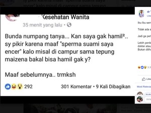 Viral Pertanyaan Netizen Soal Sperma Dicampur Tepung Maizena Agar Tokcer
