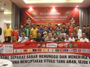 Tim Sukses Kedua Capres di Jember Gelar Deklarasi Damai Pascapemilu