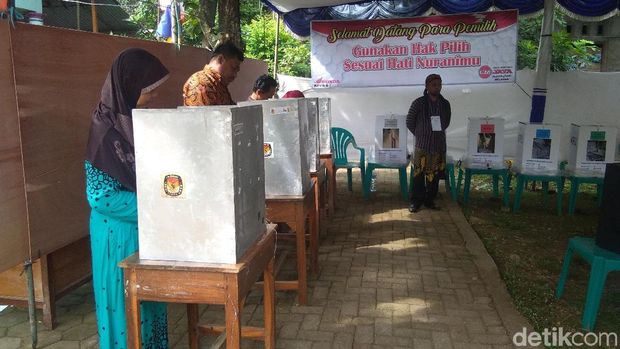 Pemungutan Ulang di TPS 16 Desa Welahan, Jepara.