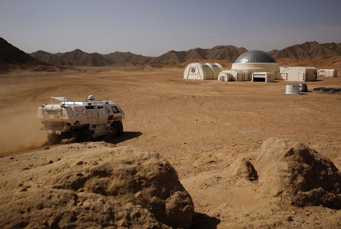 Ilustrasi habitat di Mars. Foto: Reuters Ilustrasi habitat di Mars. Foto: Reuters