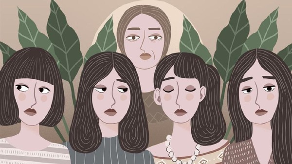 Empat Anak Perempuan dan Ibunya Empat Anak Perempuan dan Ibunya