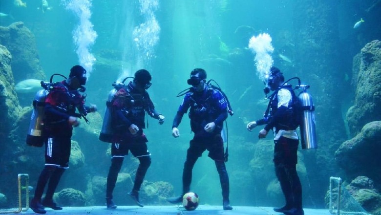 Football dalam air di Ancol (dok Humas Ancol) Football dalam air di Ancol (dok Humas Ancol)