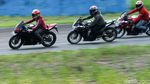 Ratusan Bikers Geber Motor Honda di Sirkuit Sentul