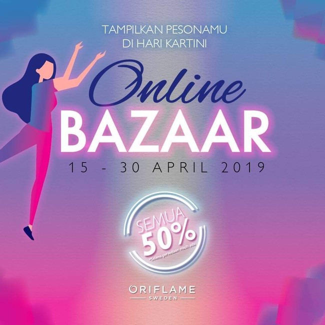 Oriflame menyediakan berbagai kebutuhan wanita. Anda pun bisa menemukan produk dengan harga miring dari brand-brand yang dibawanya hingga 30 April mendatang. Menyambut Hari Kartini, semua barang pun susut setengah harga. (Foto: Dok. Instagram)