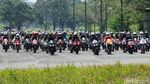 Ratusan Bikers Geber Motor Honda di Sirkuit Sentul