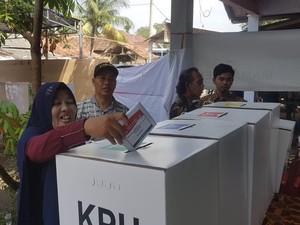 Prabowo Unggul di TPS Kota Serang yang Coblos Ulang Hari Ini