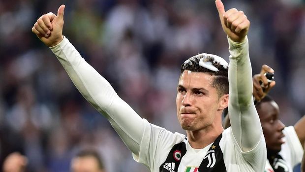 Cristiano Ronaldo baru mengoleksi 19 gol untuk Juventus di Liga Italia musim ini. (