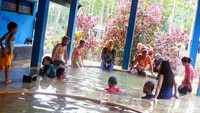 Pemandian air panas Blawan ini tentu sangat cocok dinikmati. Sebab, iklim di kawasan berjuluk Highland Paradise ini rata-rata mencapai 12° celcius. (Chuk Sathu/detikcom)