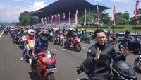 Ananda Omesh ikut meramaikan ajang Indonesia CBR Race Day 2019. Foto: Ridwan Arifin