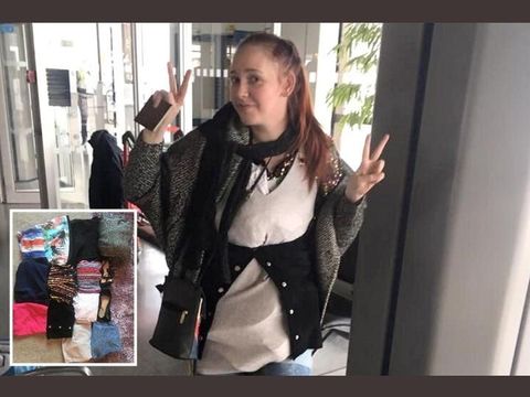 Natalie Wynn asal Manchester, penumpang yang memakai baju berlapis karena ogah membayar bagasi.