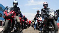 Bikers Parade digelar di Sirkuit Sentul, Minggu (21/4/2019).