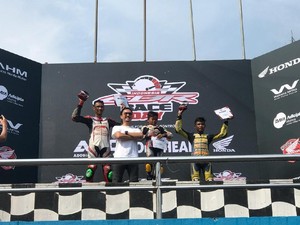 Bocah 11 Tahun Jadi Jawara Balap Honda CBR 150cc