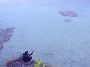 Karang Alami Berbentuk Love di Pulau Rote