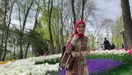 Foto: Cantiknya Ayu Tingting di Taman Bunga Tulip Turki