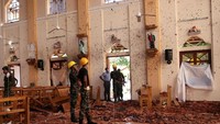 Sejumlah bom tersebut meledak dalam kurun waktu saling berdekatan dan melanda sejumlah Gereja dan Hotel yang berada di Colombo, Sri Lanka. Athit Perawongmetha/Reuters.