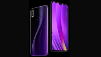 Ada tiga varian warna, yang ini adalah Lightning Purple.  Foto: Realme