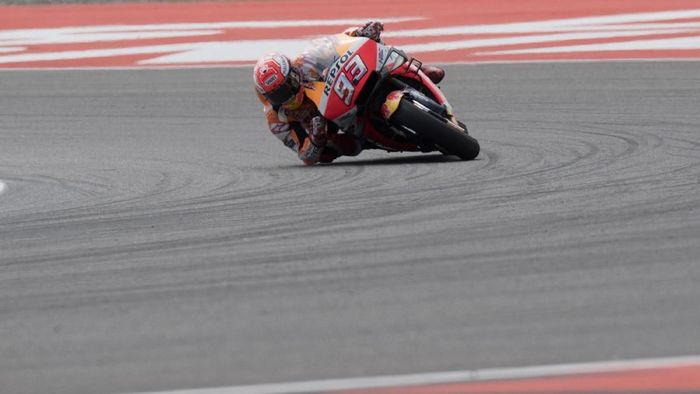 Aksi Marc Marquez di salah satu seri MotoGP 2019. (Foto: Mirco Lazzari gp/Getty Images)