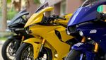 Yamaha R15 Berbaju Moge R1M